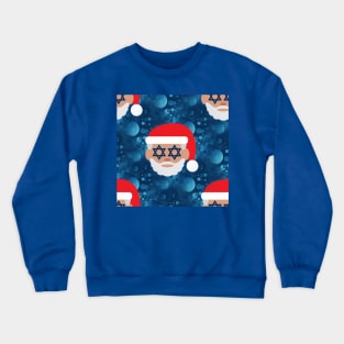 hanukkah christmukkah santa claus emoji Crewneck Sweatshirt